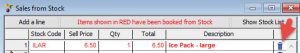 Deleting Sales from Stock