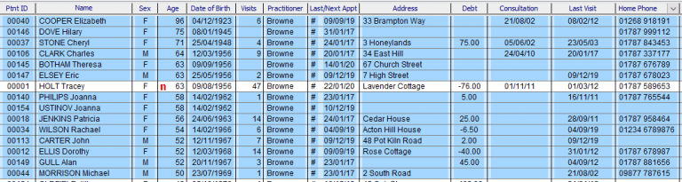 Patient List